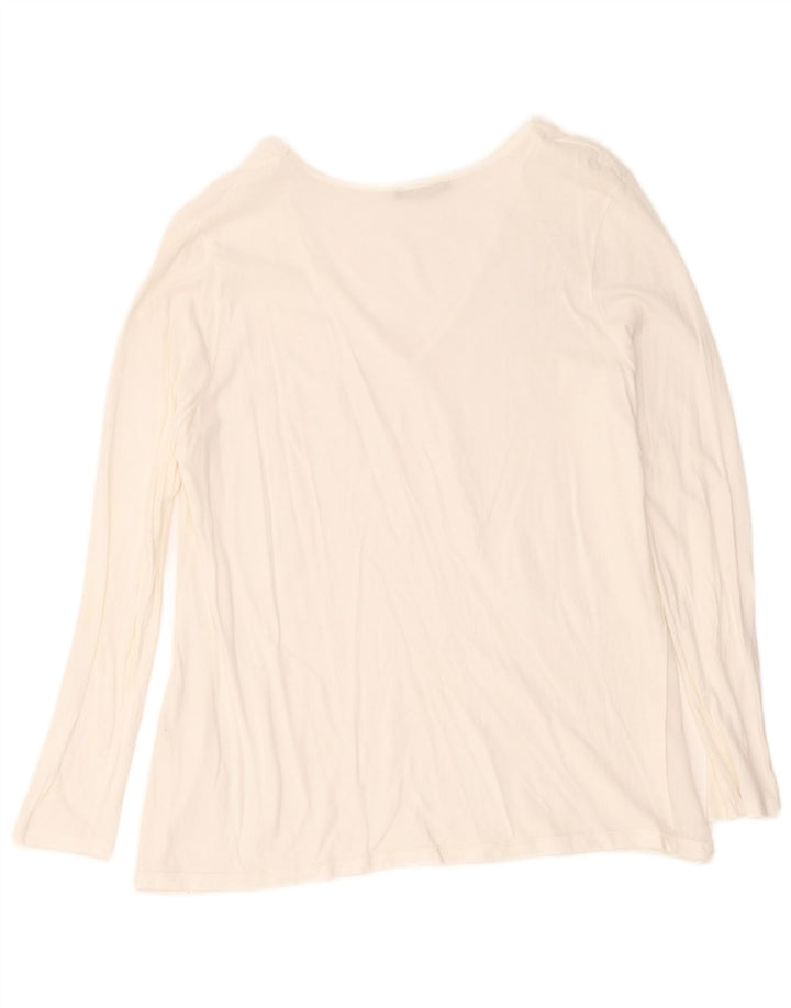 Zara Womens Top Long Sleeve UK 14 Large White