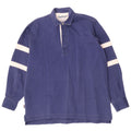 Chatham Mens Yachting Pullover Shirt Medium Navy Blue Striped Cotton