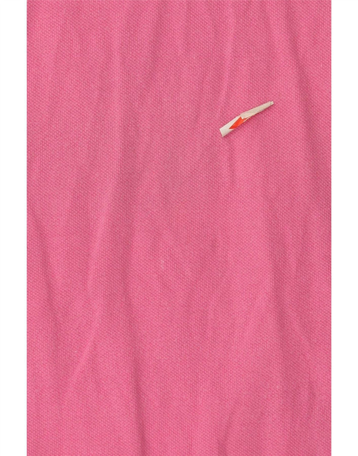 Hollister Mens Polo Shirt Medium Pink