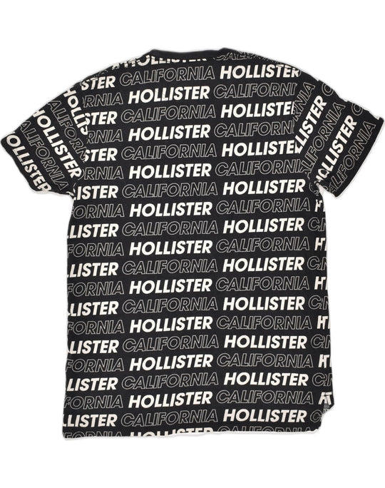 HOLLISTER Mens Graphic T-Shirt Top Large Black Cotton