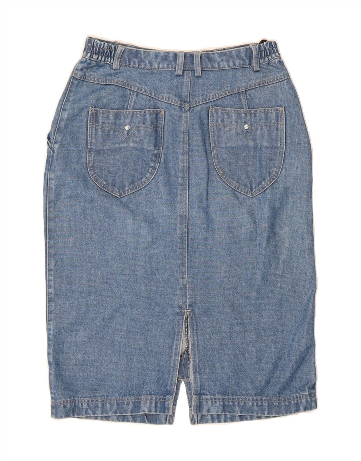 LA STRADA Womens by Sievers Denim Skirt EU 38 Medium W28 Blue Tencel Vintage La Strada and Second-Hand La Strada from Messina Hembry 