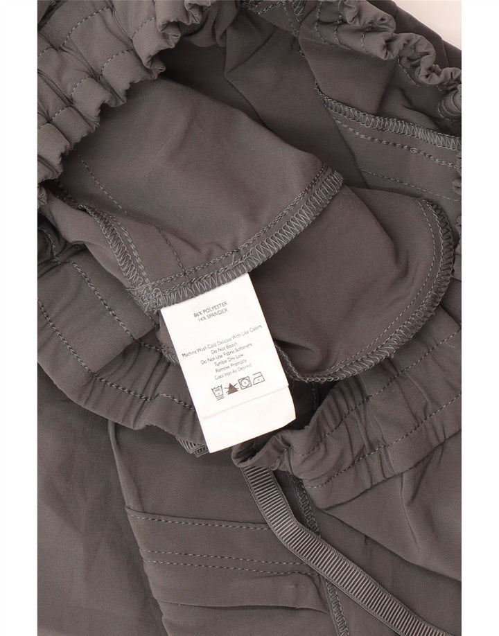 Eddie Bauer Womens Crop Cargo Trousers Medium W30 L24 Grey Polyester