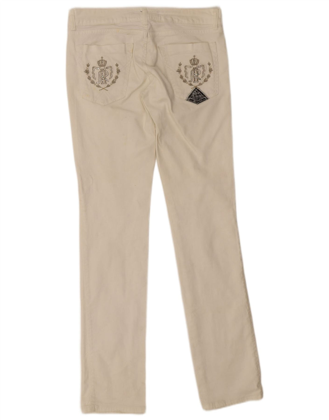 Roy Rogers Womens Skinny Jeans IT 43 Medium W29 L34 White Cotton