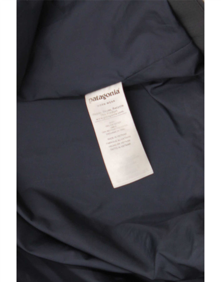 Patagonia Womens Hooded Windbreaker Coat UK 12 Medium Grey Polyester