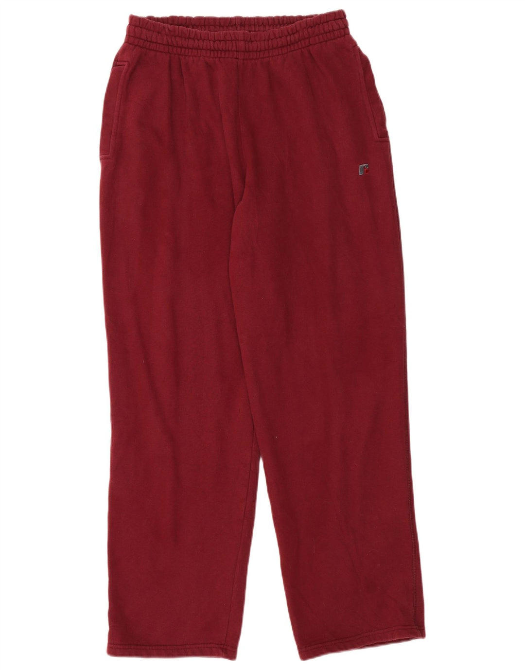 RUSSELL ATHLETIC Mens Tracksuit Trousers Large  Maroon Cotton