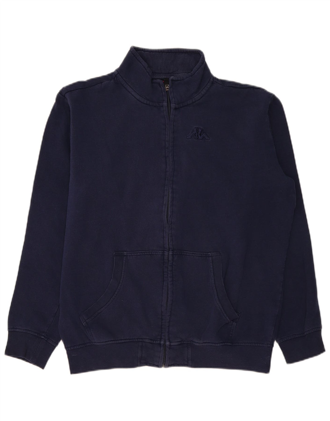 KAPPA Mens Tracksuit Top Jacket Large Navy Blue Cotton