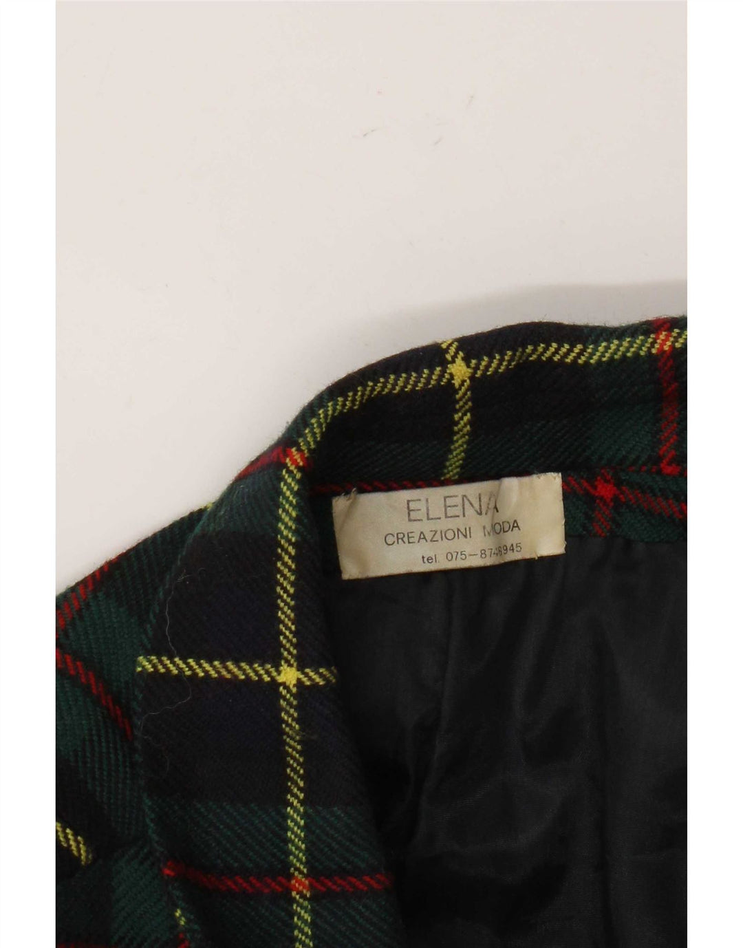 Vintage Womens 2 Button Blazer Jacket UK 16 Large Green Check