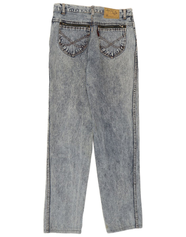 Vintage Womens Straight Jeans W33 L30 Blue Cotton