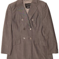Laurel Womens Double Breasted Blazer Jacket EU 38 Medium Grey New Wool