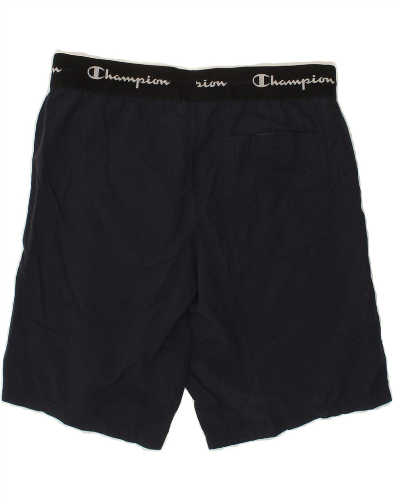 CHAMPION Mens Graphic Sport Shorts Medium Navy Blue Polyamide Vintage Champion and Second-Hand Champion from Messina Hembry 