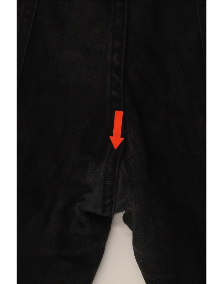 Zara Mens Slim Jeans EU 42 Large W32 L30 Black Cotton