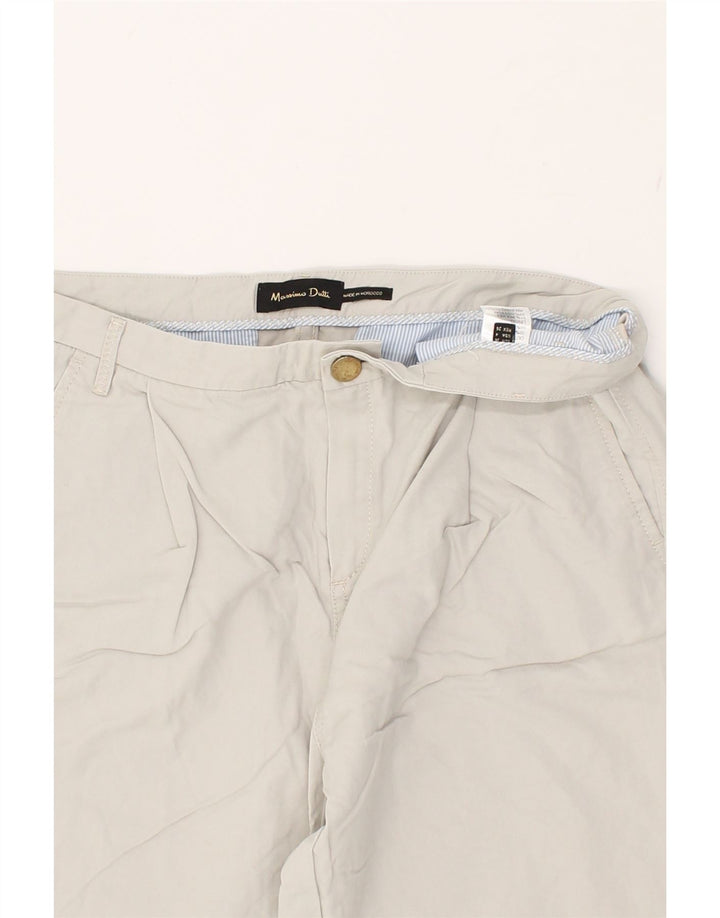 MASSIMO DUTTI Womens Slim Chino Trousers EU 36 XS W31 L27 Grey Lyocell | Vintage Massimo Dutti | Thrift | Second-Hand Massimo Dutti | Used Clothing | Messina Hembry 
