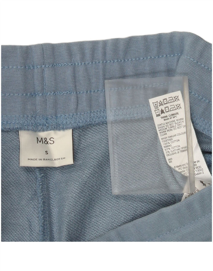 Marks & Spencer Mens Sport Shorts Small Blue Cotton