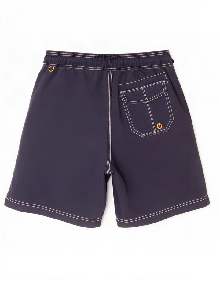 Fat Face Mens Swimming Shorts Small Navy Blue Cotton