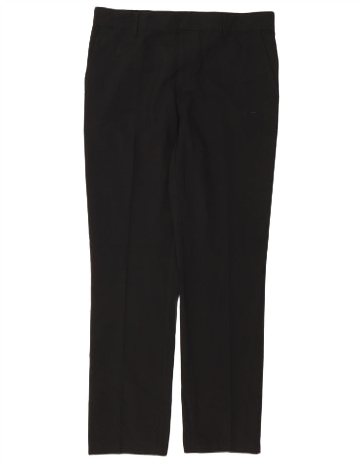Vintage Womens Straight Chino Trousers W32 L29 Black