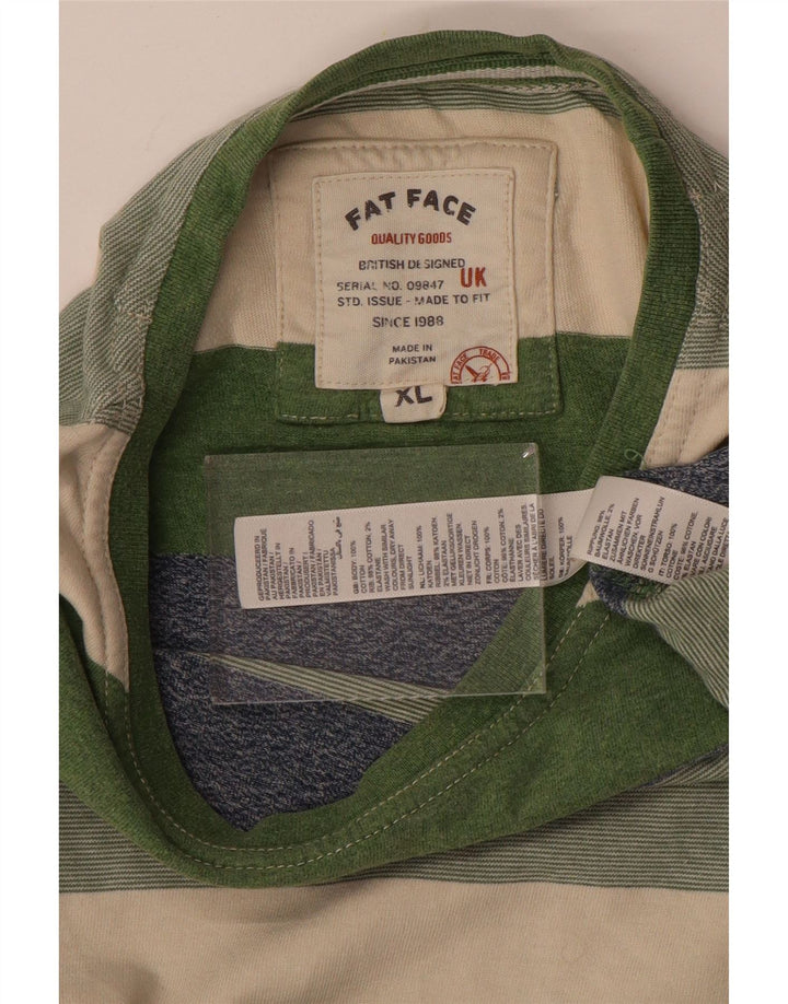 Fat Face Mens T-Shirt Top XL Multicoloured Striped Cotton