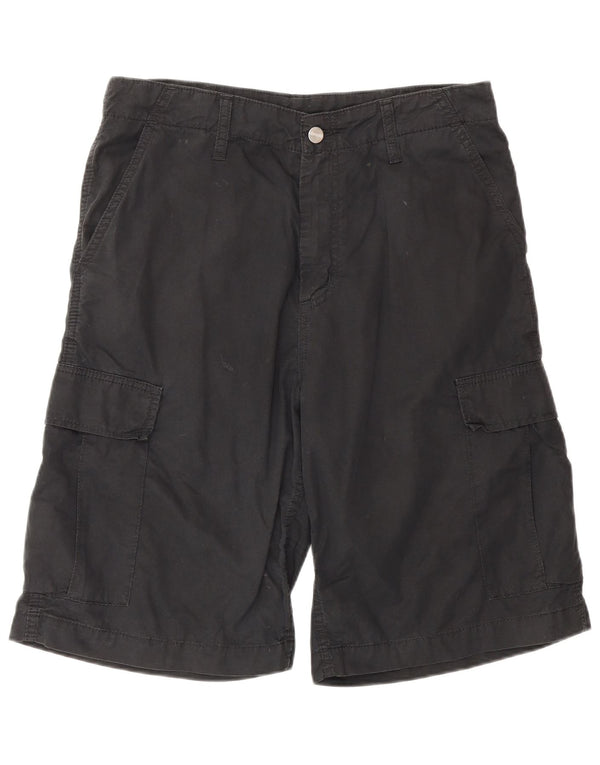 Carhartt Mens Cargo Shorts W29 Small Black Cotton