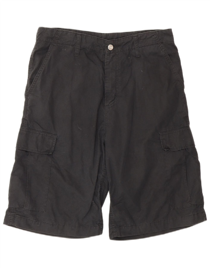 Carhartt Mens Cargo Shorts W29 Small Black Cotton