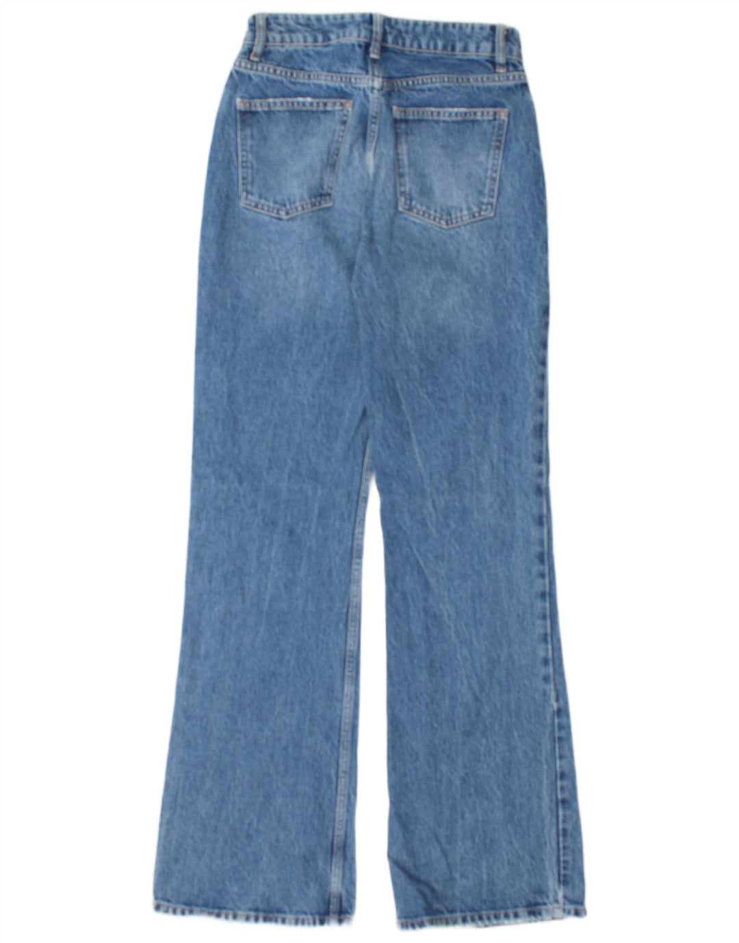 TOPSHOP Womens Bootcut Jeans W26 L32 Blue Cotton