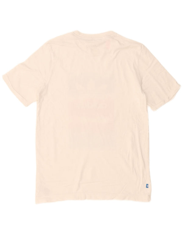 Adidas Boys Graphic T-Shirt Top 15-16 Years White Cotton
