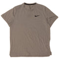 Nike Mens Dri Fit T-Shirt Top Large Grey Polyester