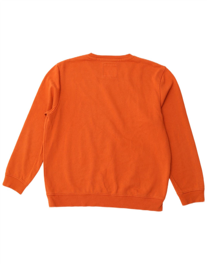 CREW CLOTHING Mens Sweatshirt Jumper 2XL Orange Cotton