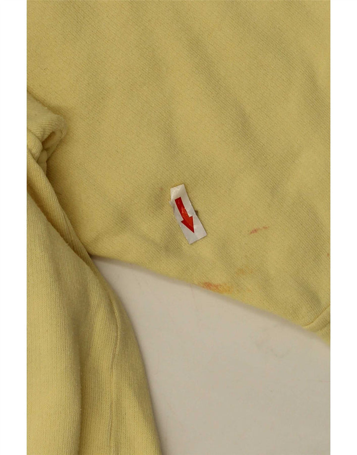 James Dillon Mens Tracksuit Top Jacket Large Yellow Colourblock Cotton