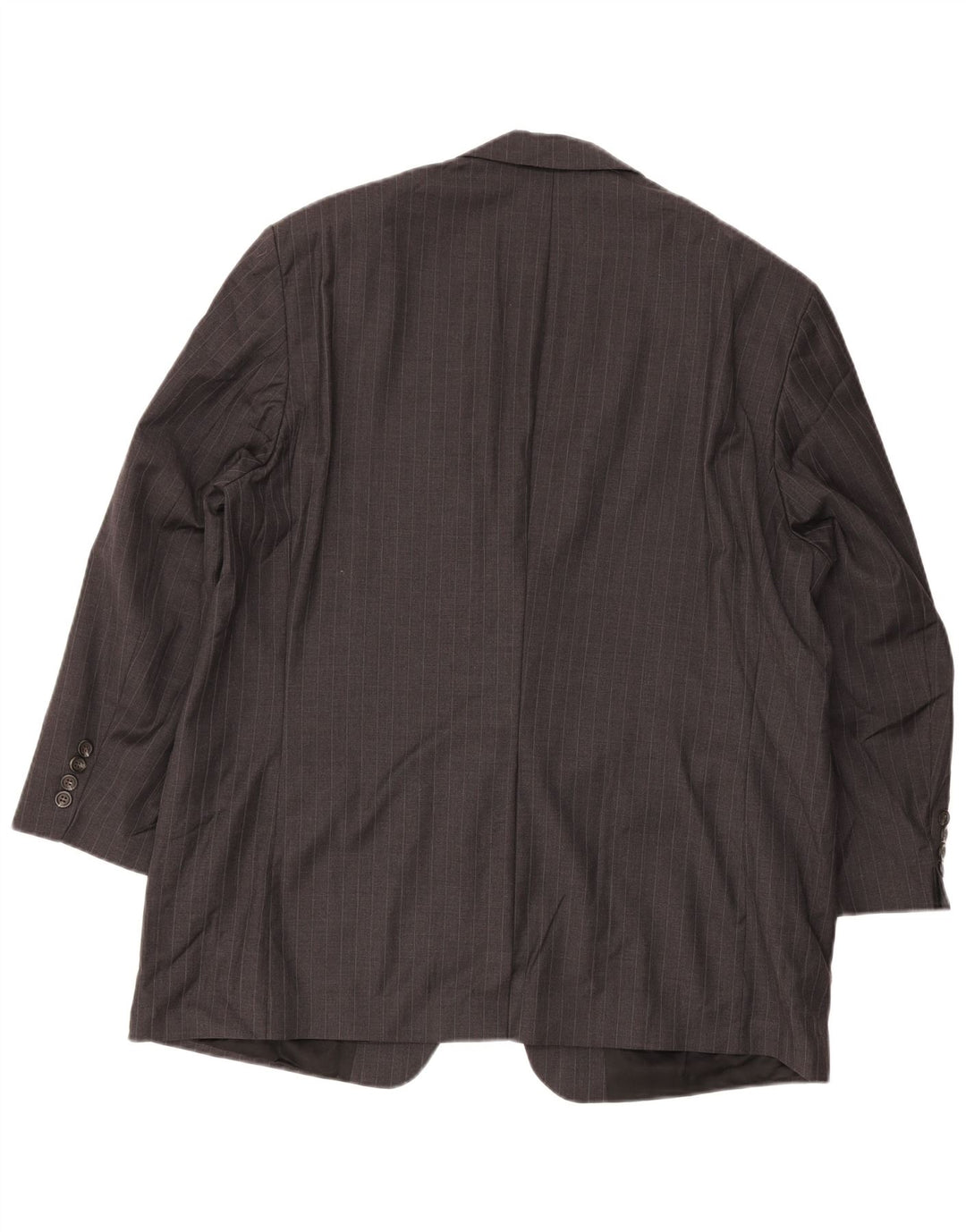 Ralph Lauren Mens 2 Button Blazer Jacket UK 46 2XL Grey Pinstripe Wool