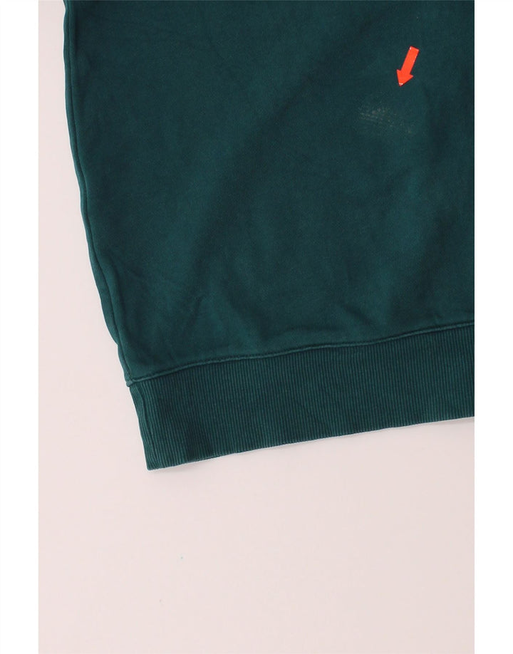 REEBOK Mens Zip Hoodie Sweater Large Green Vintage Reebok and Second-Hand Reebok from Messina Hembry 