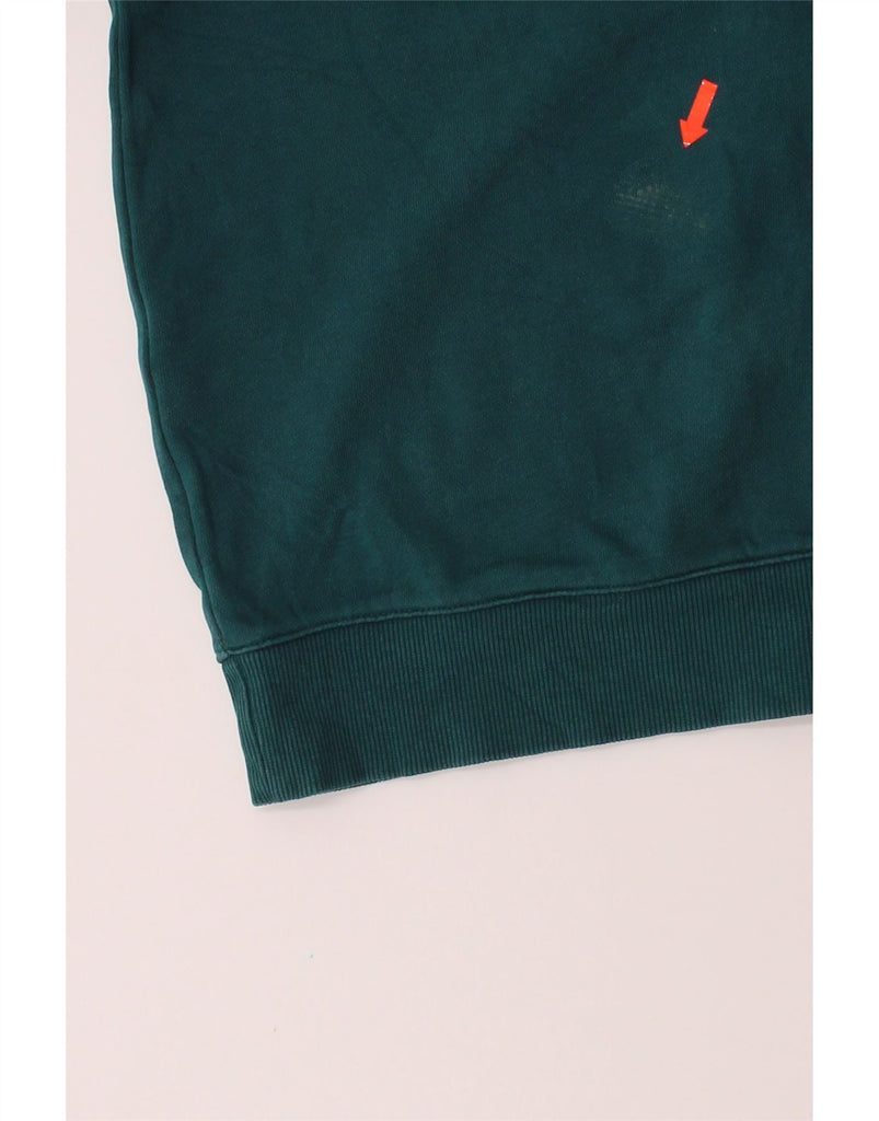 REEBOK Mens Zip Hoodie Sweater Large Green Vintage Reebok and Second-Hand Reebok from Messina Hembry 