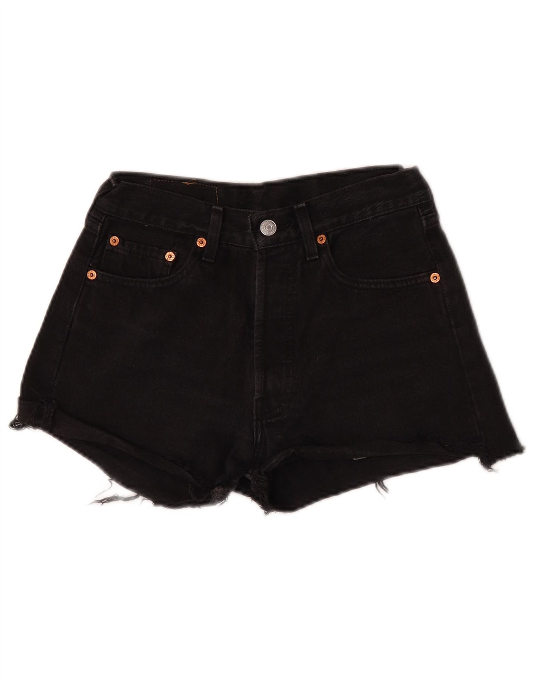 Levi's Womens 501 Denim Shorts W28 Medium Black