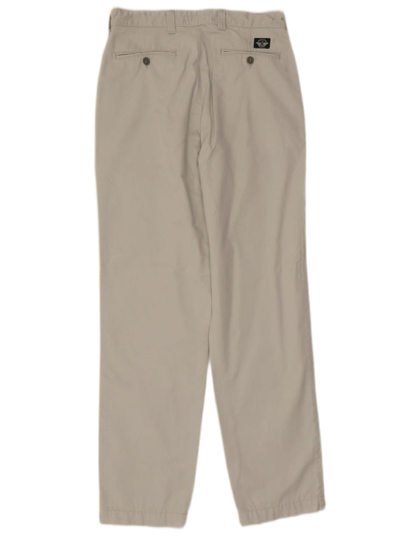 Dockers Mens Khakis Straight Chino Trousers W32 L34 Grey
