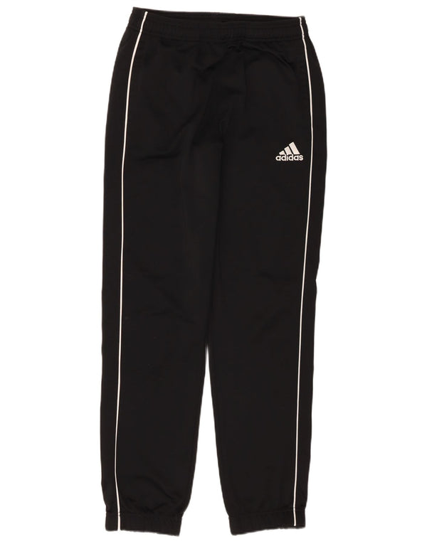 Adidas Boys Tracksuit Trousers Joggers 13-14 Years Black Polyester