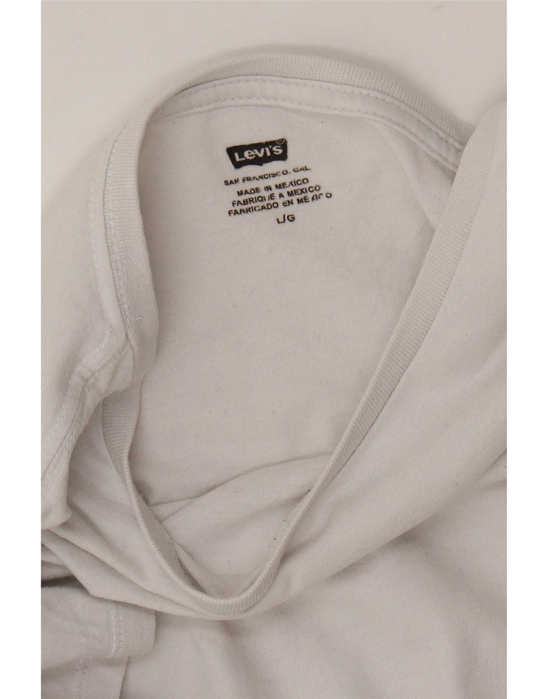 Levi's Womens T-Shirt Top UK 16 Large White