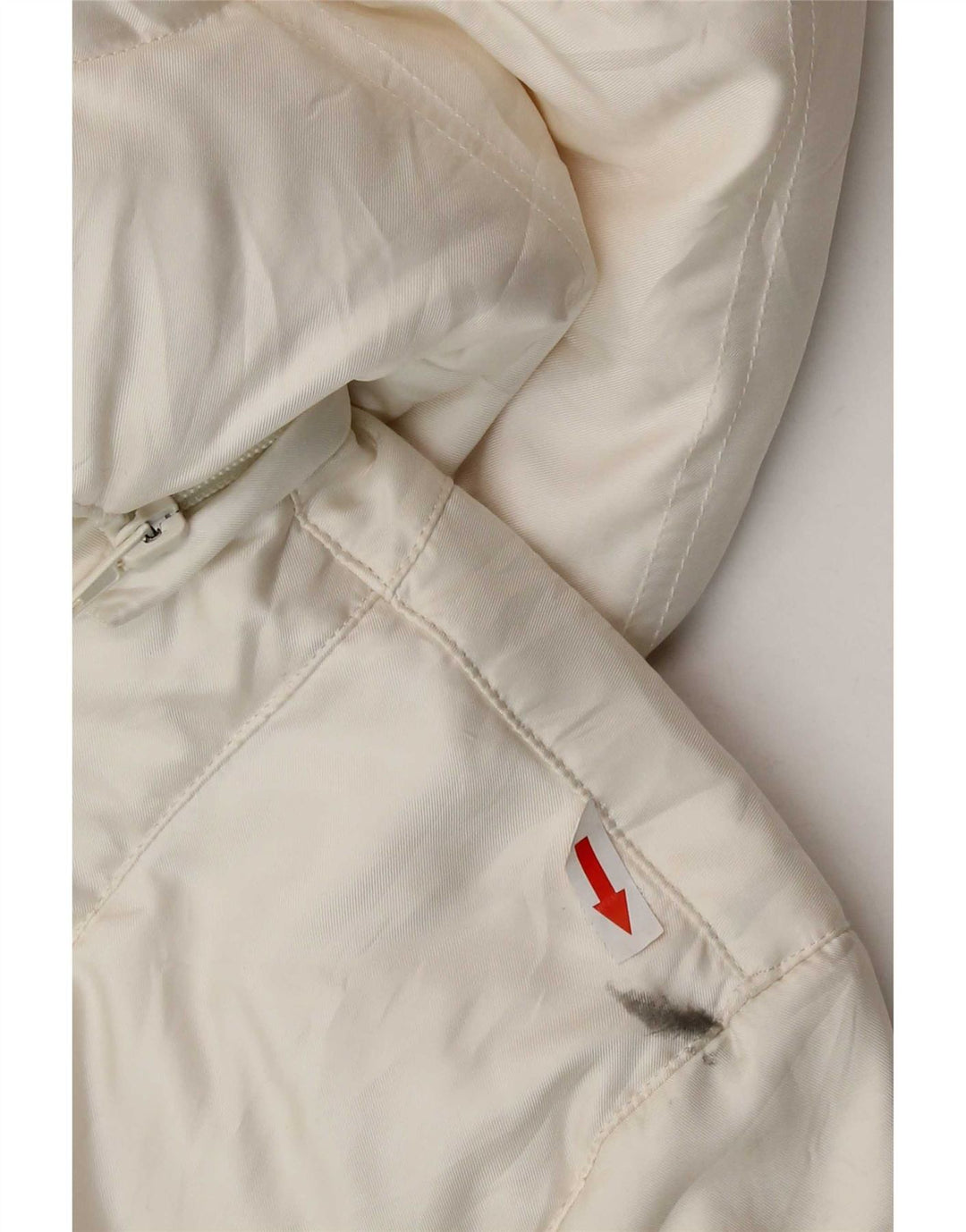 Fila Womens Hooded Padded Jacket UK 14 Large White Polyester