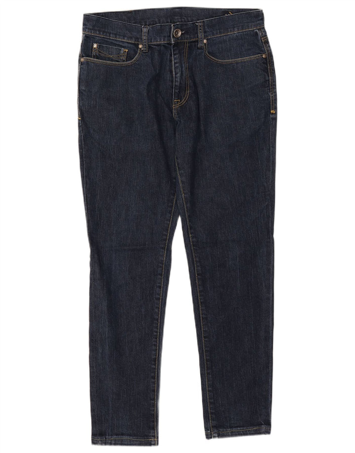 Rifle Mens Slim Jeans W33 L29 Navy Blue Cotton