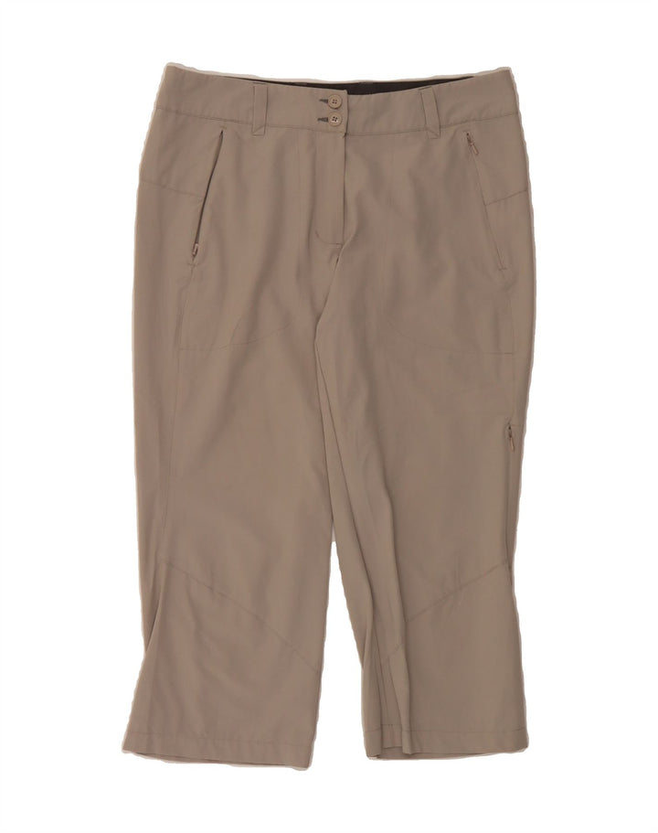 ROHAN Womens Straight Capri Trousers US 10 Large W32 L21 Beige Polyester Vintage Rohan and Second-Hand Rohan from Messina Hembry 