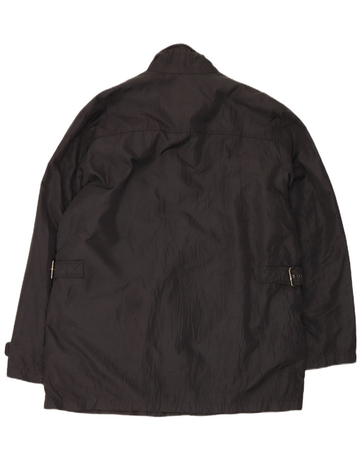 Mabrun Mens Utility Jacket UK 42 XL Black Polyester