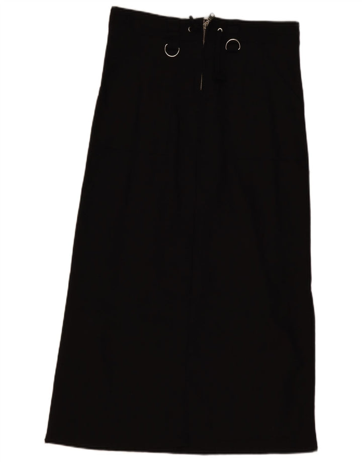 NEW SENSATION Womens Maxi Skirt Medium W30 Black