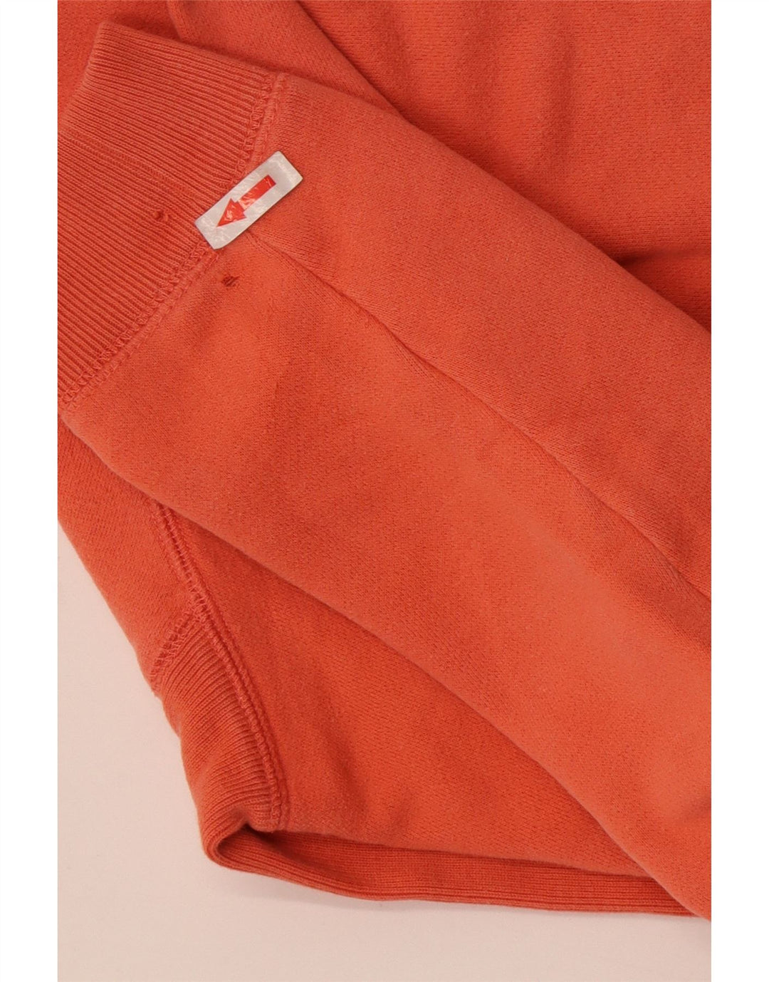 Izod Womens Graphic Sweatshirt Jumper UK 14 Medium Orange Cotton
