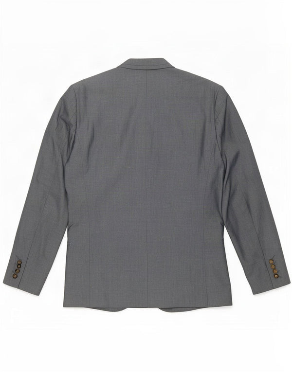 Ted Baker Mens 2 Button Blazer Jacket UK 40 Large Grey Cotton