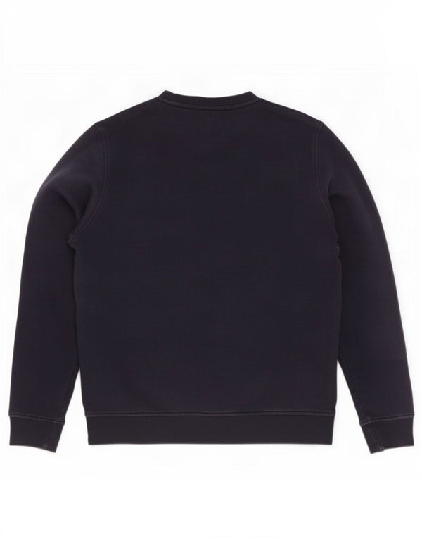 Lacoste Mens Sweatshirt Jumper Size 4 Medium Navy Blue Cotton