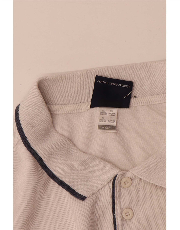 Umbro Mens Polo Shirt XL White