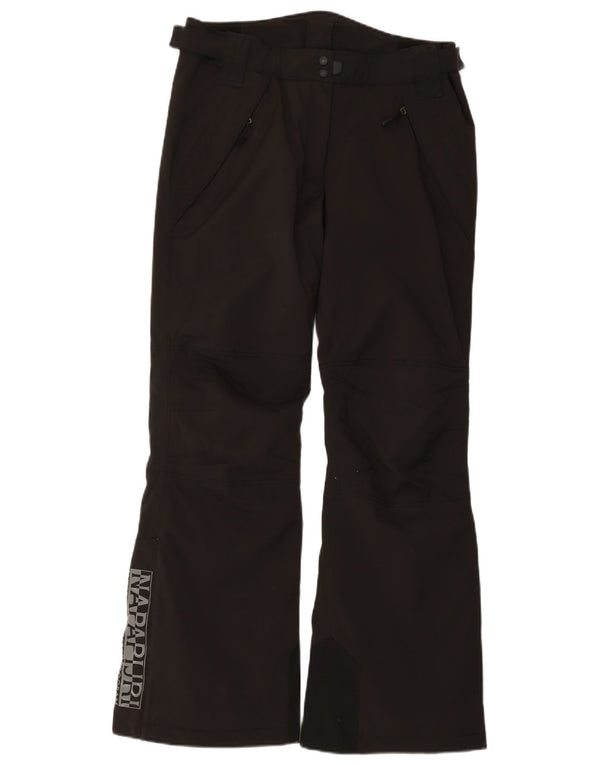 Napapijri Womens Graphic Ski Trousers UK 14 Large Black Polyamide