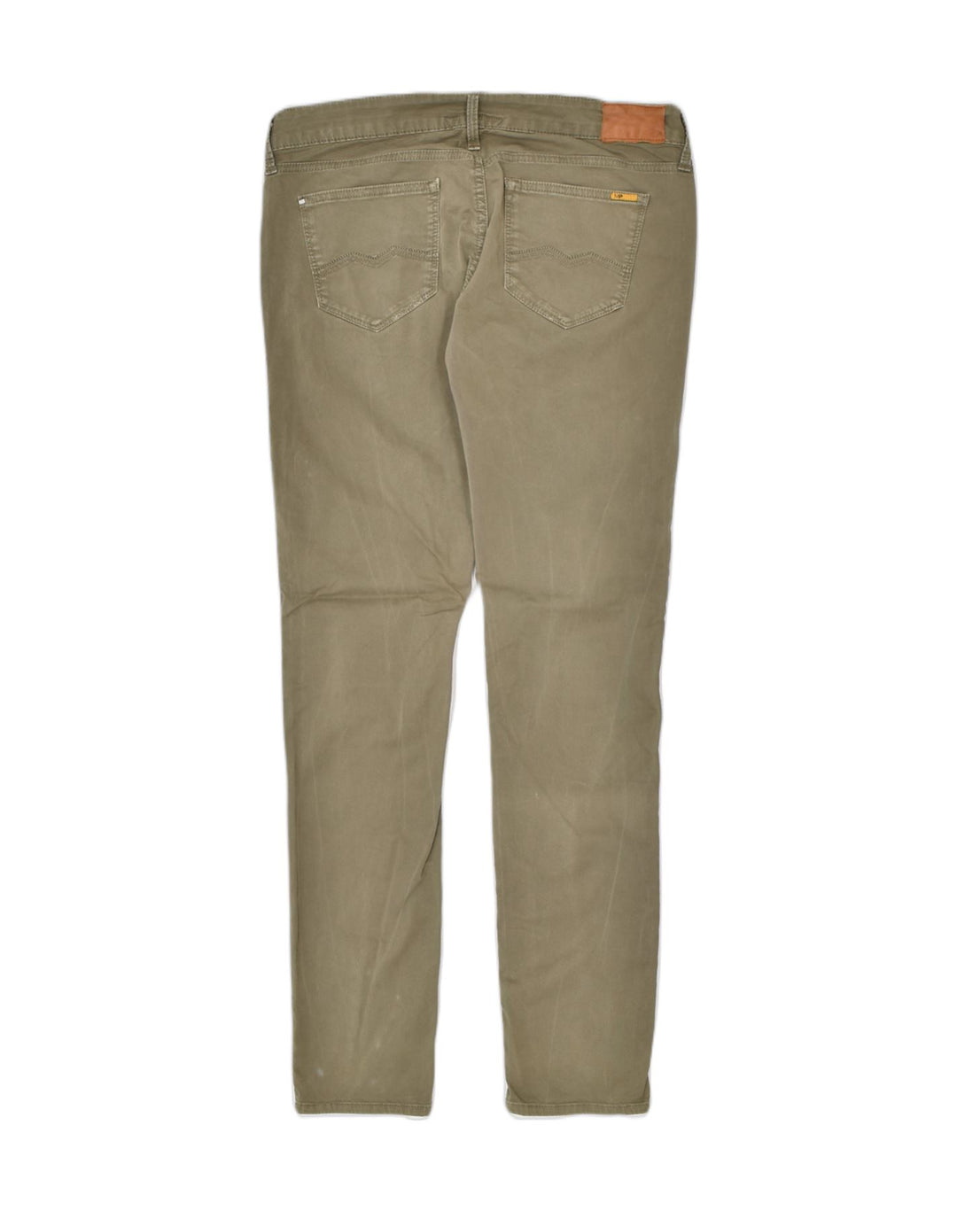 MELTIN' POT Womens Casual Trousers W34 L32 Brown Cotton | Vintage | Thrift | Second-Hand | Used Clothing | Messina Hembry 