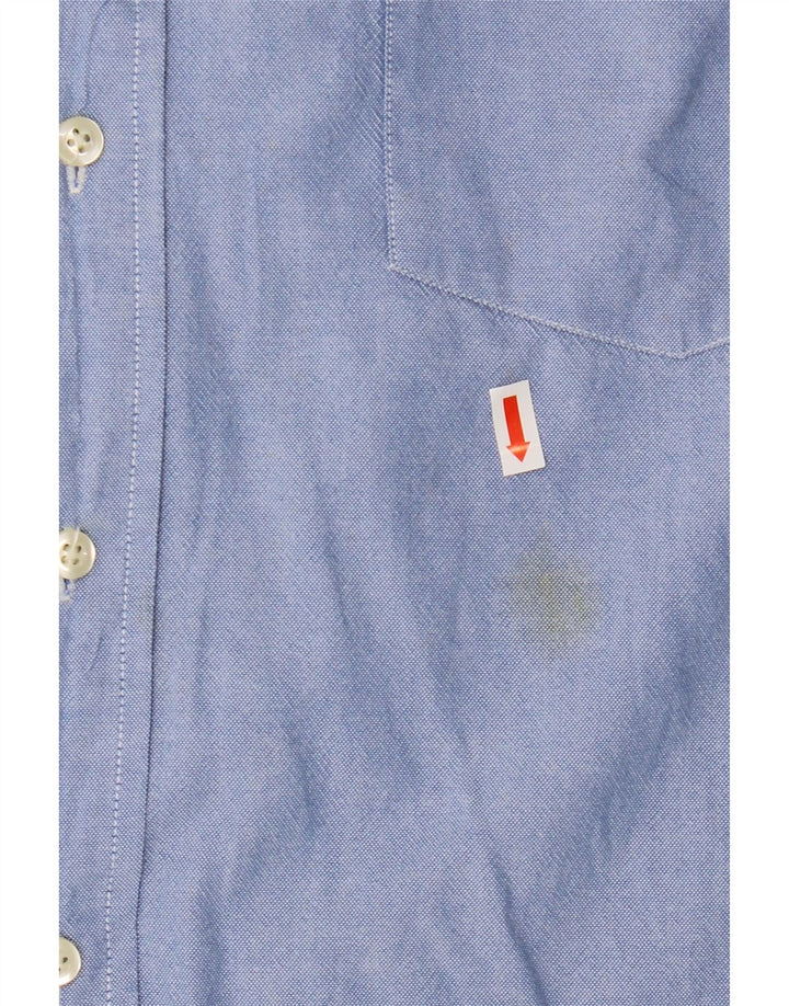 TOMMY HILFIGER Mens Short Sleeve Shirt XL Blue Cotton