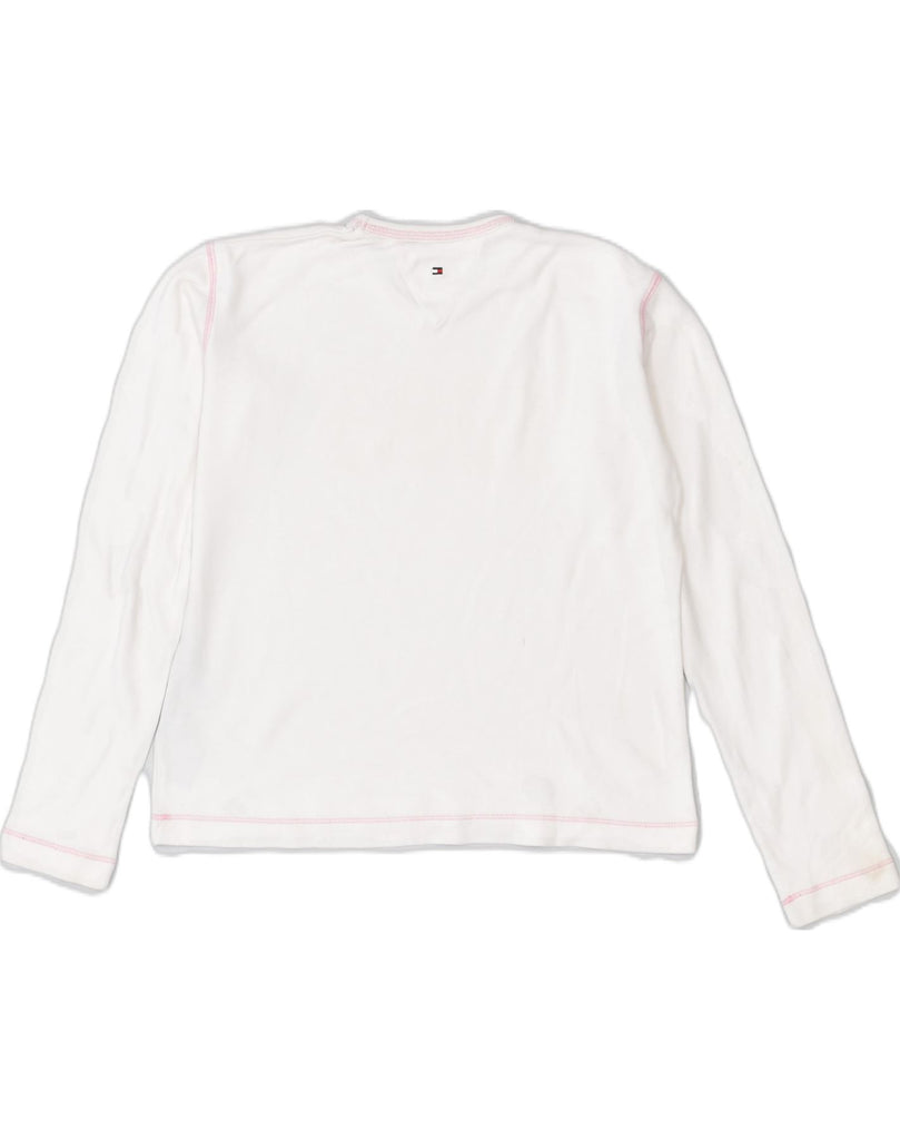 TOMMY HILFIGER Girls Graphic Top Long Sleeve 11-12 Years Medium Pink | Vintage | Thrift | Second-Hand | Used Clothing | Messina Hembry 