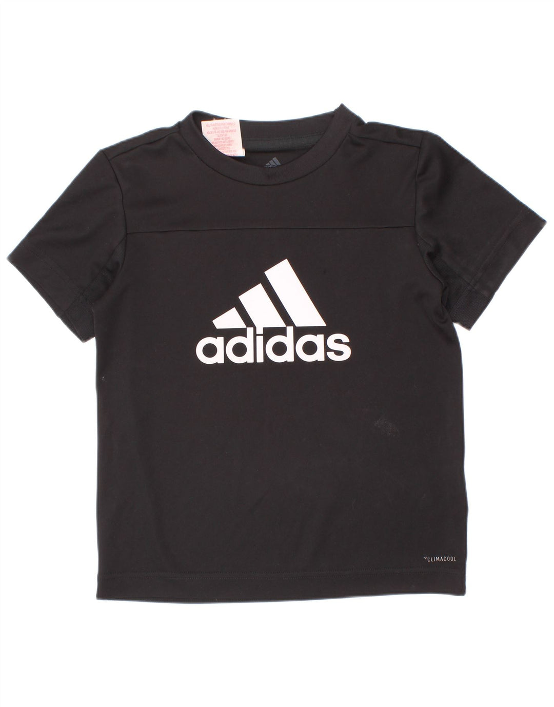 Adidas Boys Climacool Graphic T-Shirt Top 5-6 Years 2XS Black Polyester