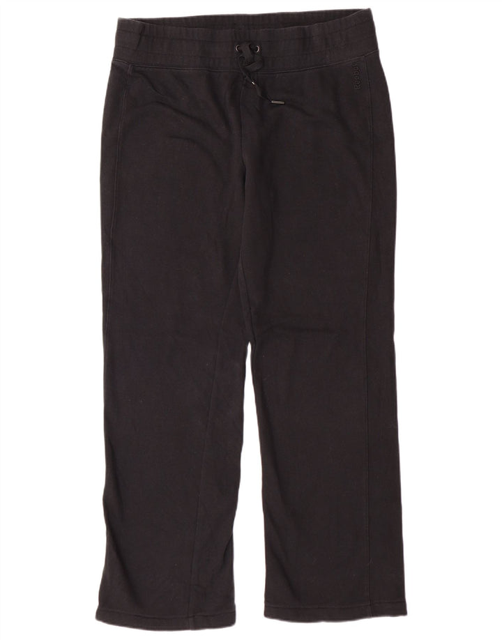 Reebok Womens Tracksuit Trousers UK 14 Medium Black Cotton