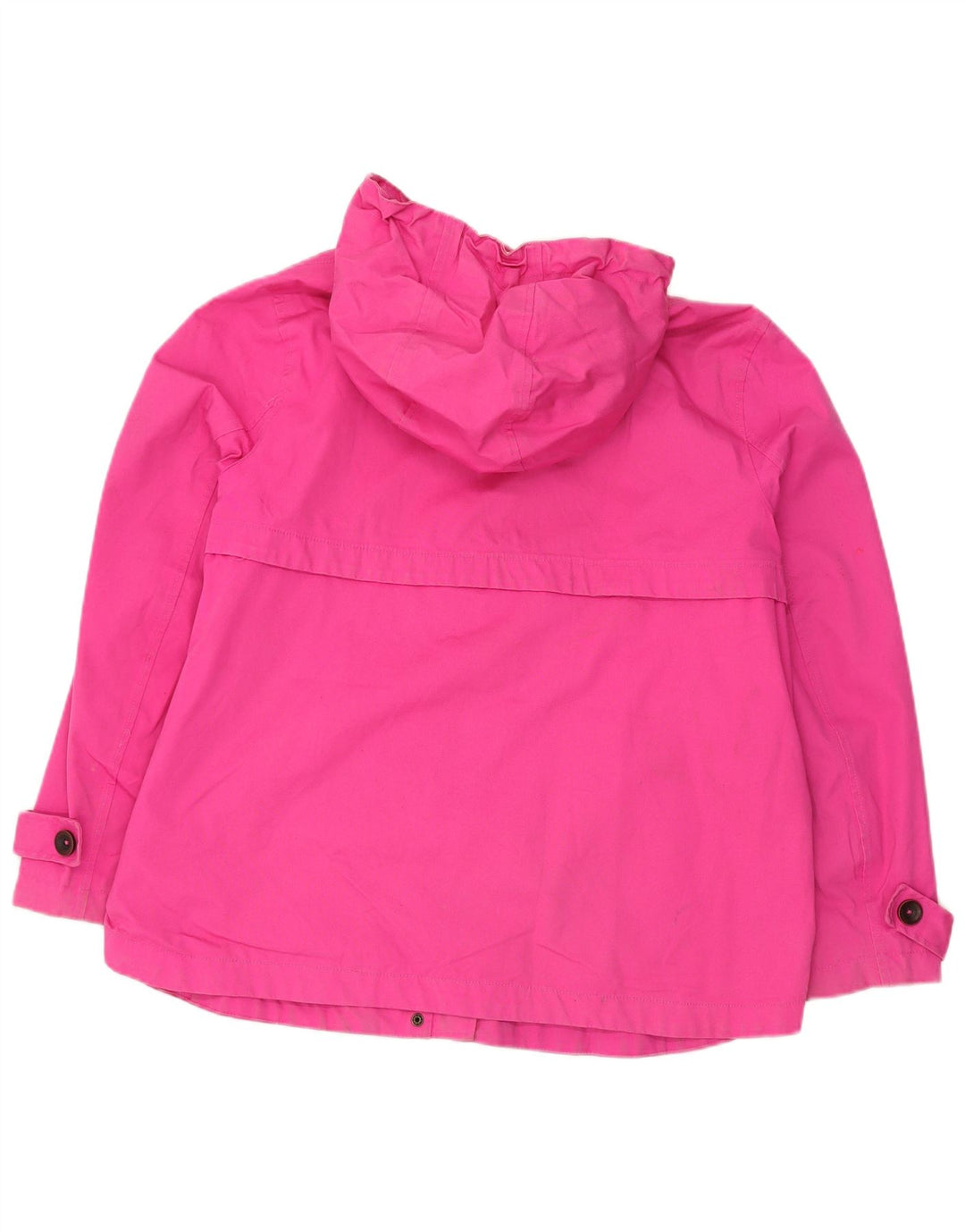 JOULES Womens Hooded Rain Jacket UK 18 XL Pink Cotton